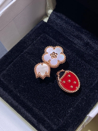 [Vera Jewelry]LUCKY 3 MOTIF ROSE GOLD RING