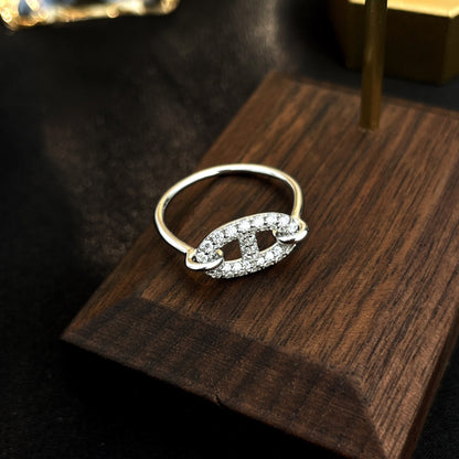 [Vera Jewelry]RONDE SMALL SILVER DIAMOND RING