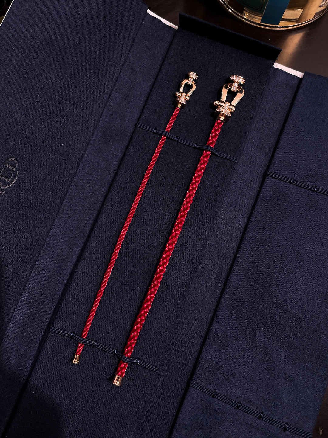 [Vera Jewelry]FORCE 10 HALF DIAMOND PINK GOLD RED CORDERI LARGE AND MEDIUM MODEL