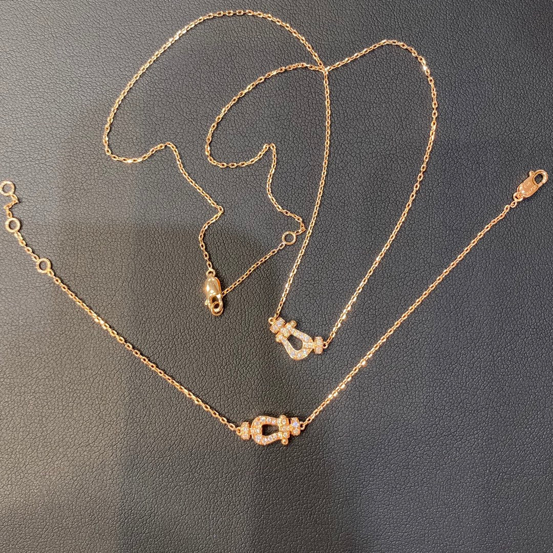 [Vera  Jewelry]FORCE 10 DIAMOND PINK GOLD NECKLACE MINI MODEL