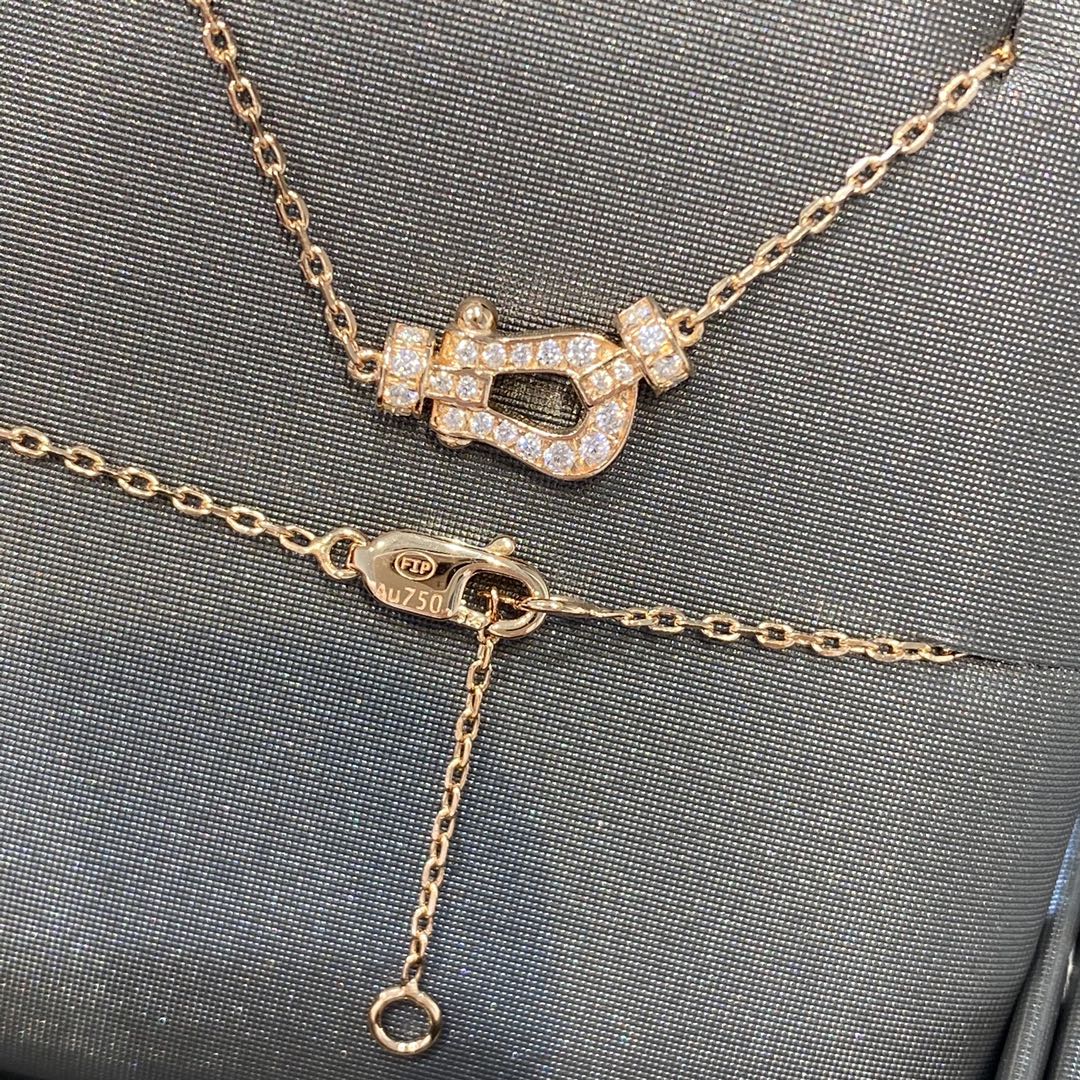 [Vera  Jewelry]FORCE 10 DIAMOND PINK GOLD NECKLACE MINI MODEL