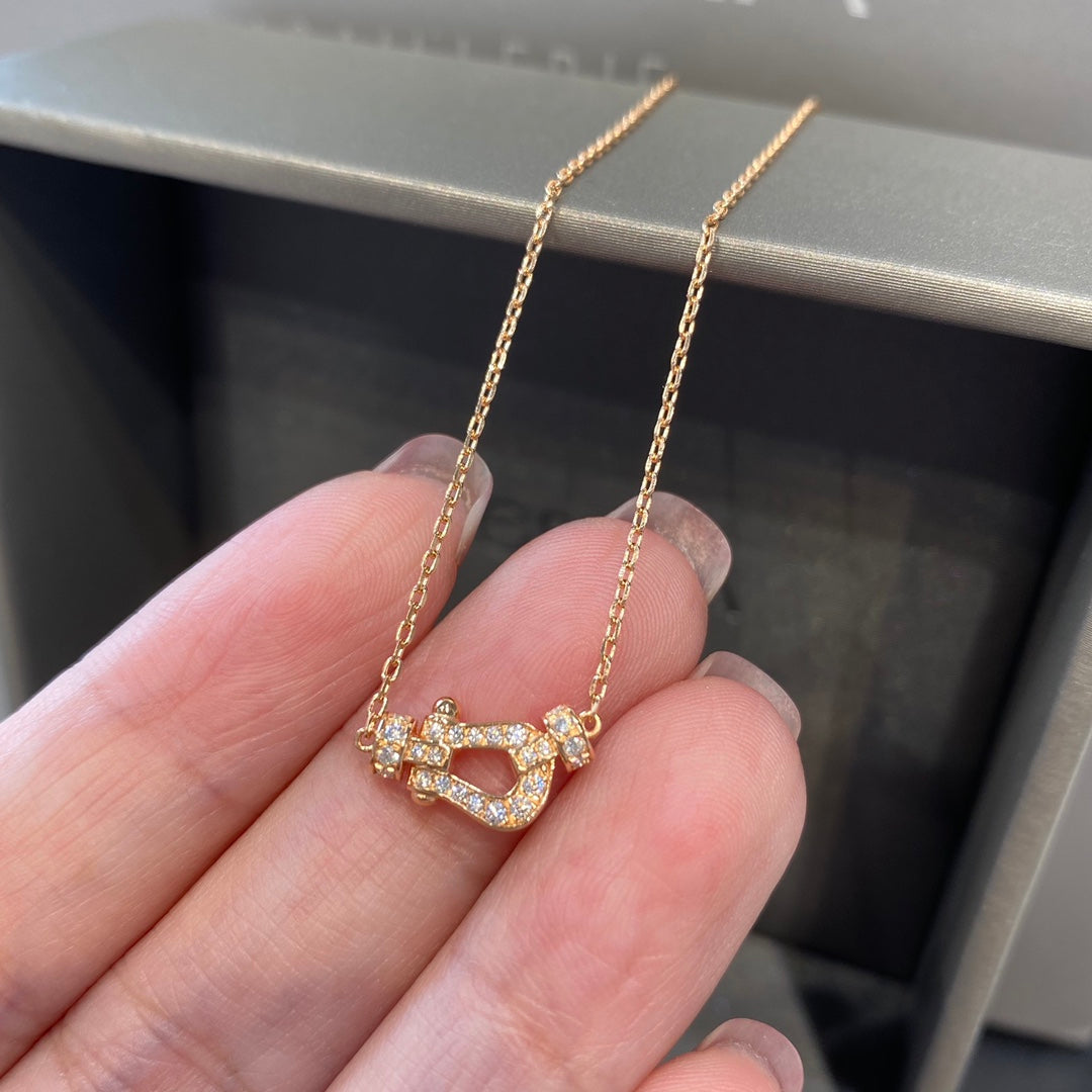 [Vera Jewelry]FORCE 10 DIAMOND PINK GOLD NECKLACE MINI MODEL