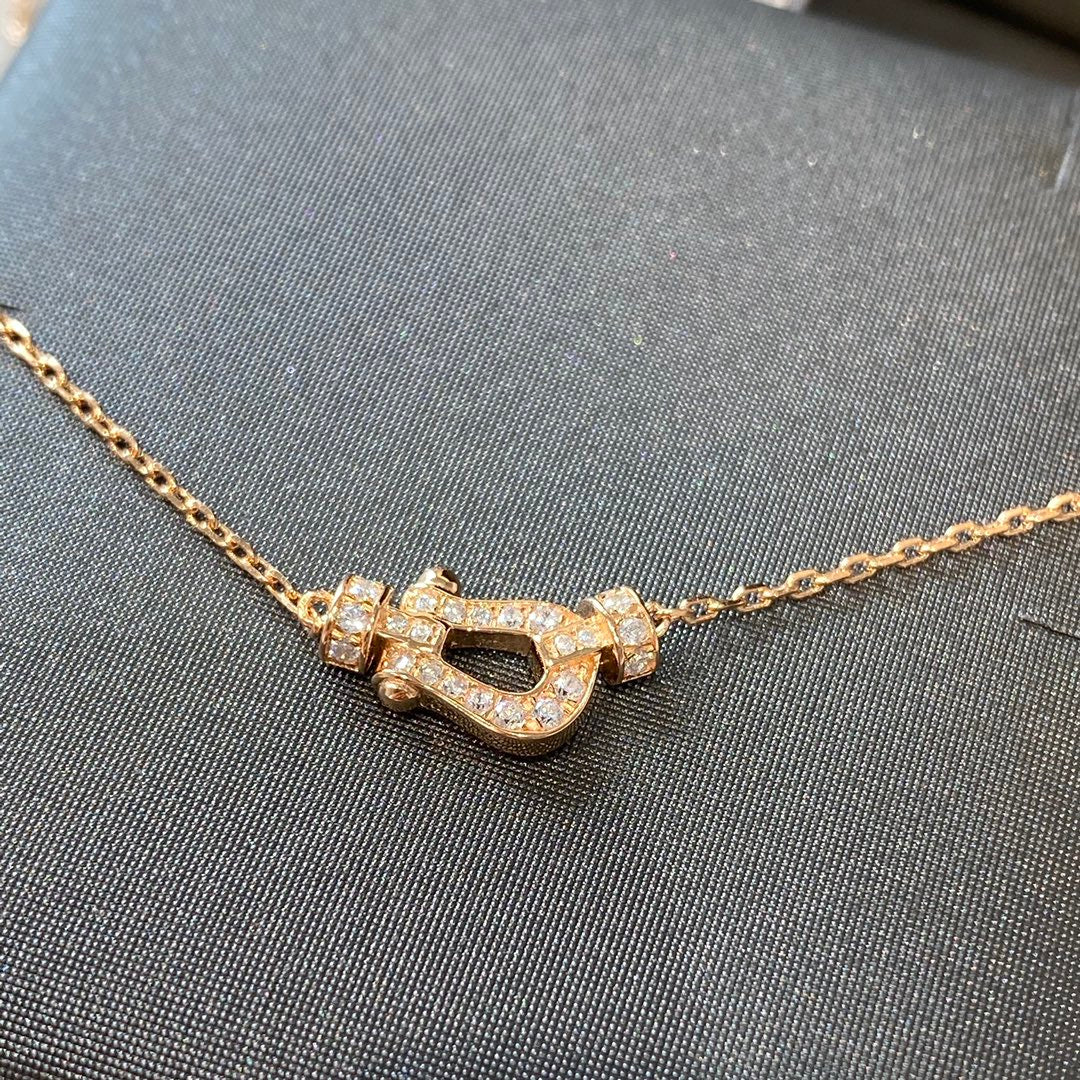 [Vera  Jewelry]FORCE 10 DIAMOND PINK GOLD NECKLACE MINI MODEL