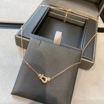 [Vera  Jewelry]FORCE 10 DIAMOND PINK GOLD NECKLACE MINI MODEL