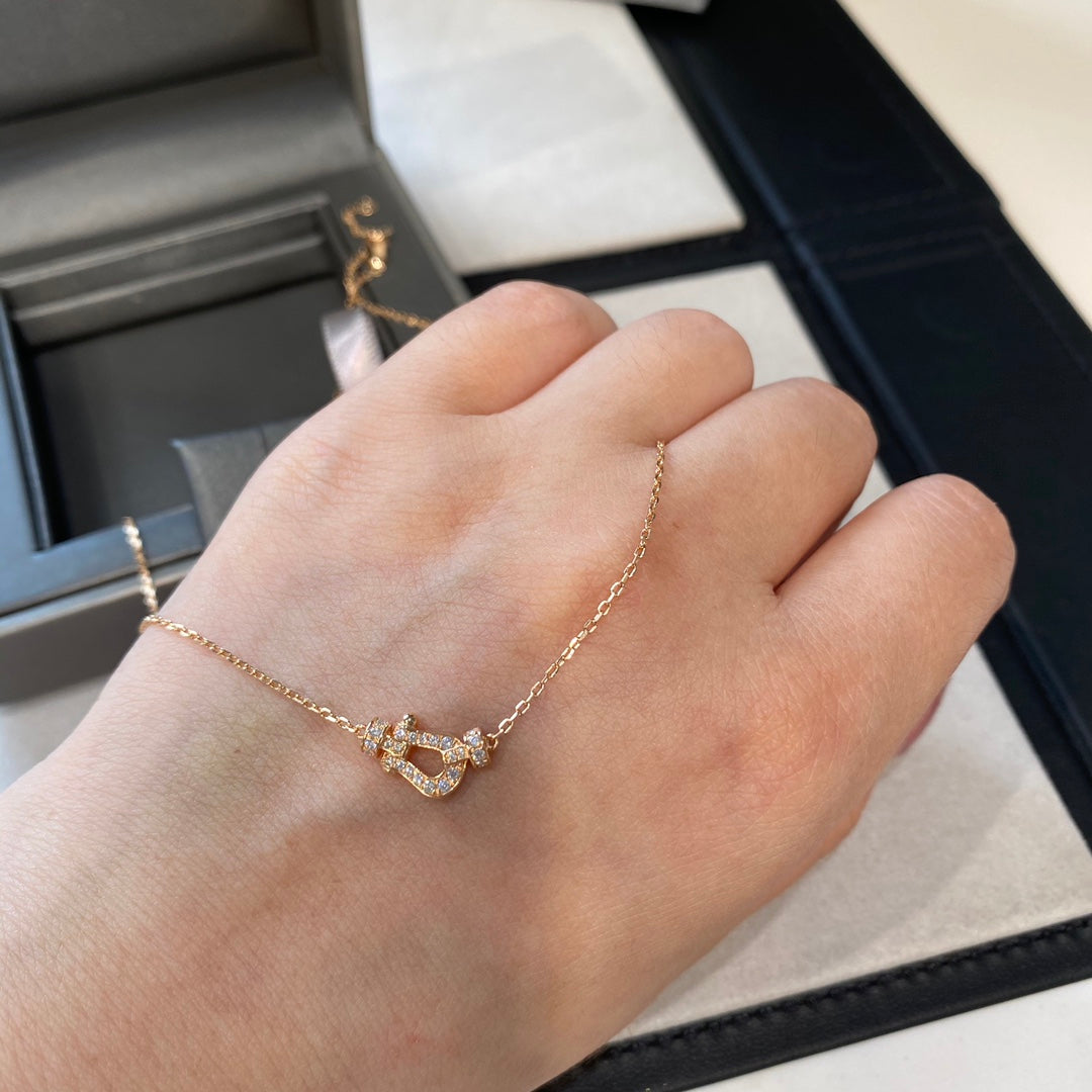 [Vera Jewelry]FORCE 10 DIAMOND PINK GOLD NECKLACE MINI MODEL