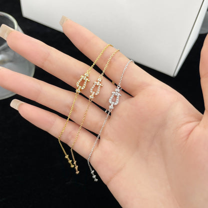 [Vera Jewelry]FORCE 10 FULL DIAMOND BUCKLE CHAIN LINK MINI MODEL