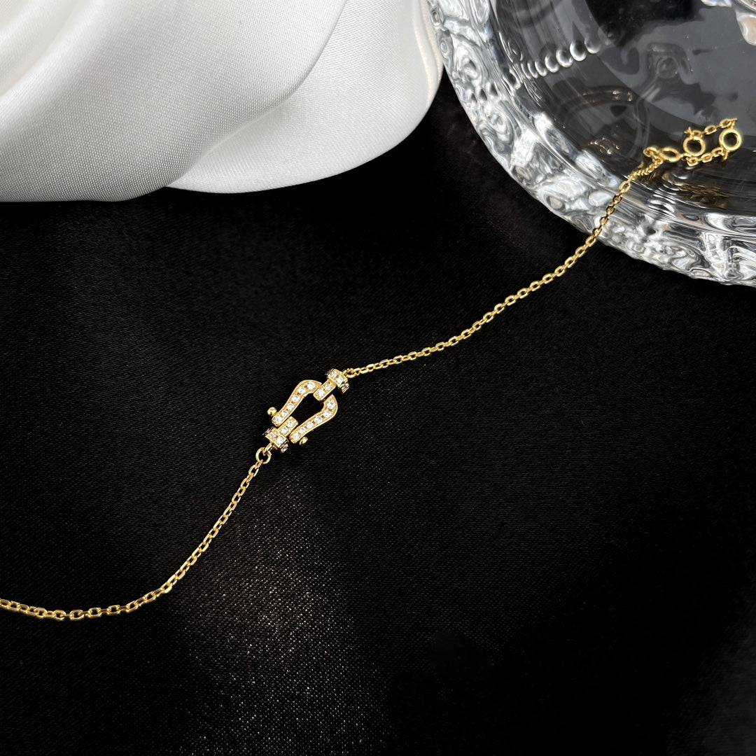 [Vera  Jewelry]FORCE 10 FULL DIAMOND BUCKLE CHAIN LINK MINI MODEL