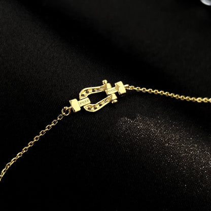 [Vera Jewelry]FORCE 10 FULL DIAMOND BUCKLE CHAIN LINK MINI MODEL