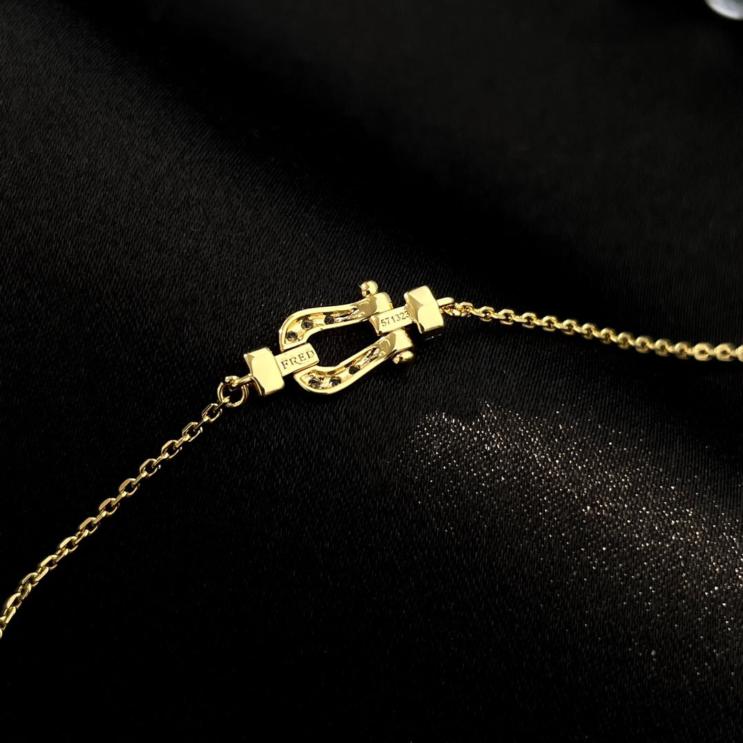 [Vera  Jewelry]FORCE 10 FULL DIAMOND BUCKLE CHAIN LINK MINI MODEL