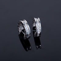 [Vera Jewelry]ZERO 1 MINI SILVER DIAMOND EARRINGS