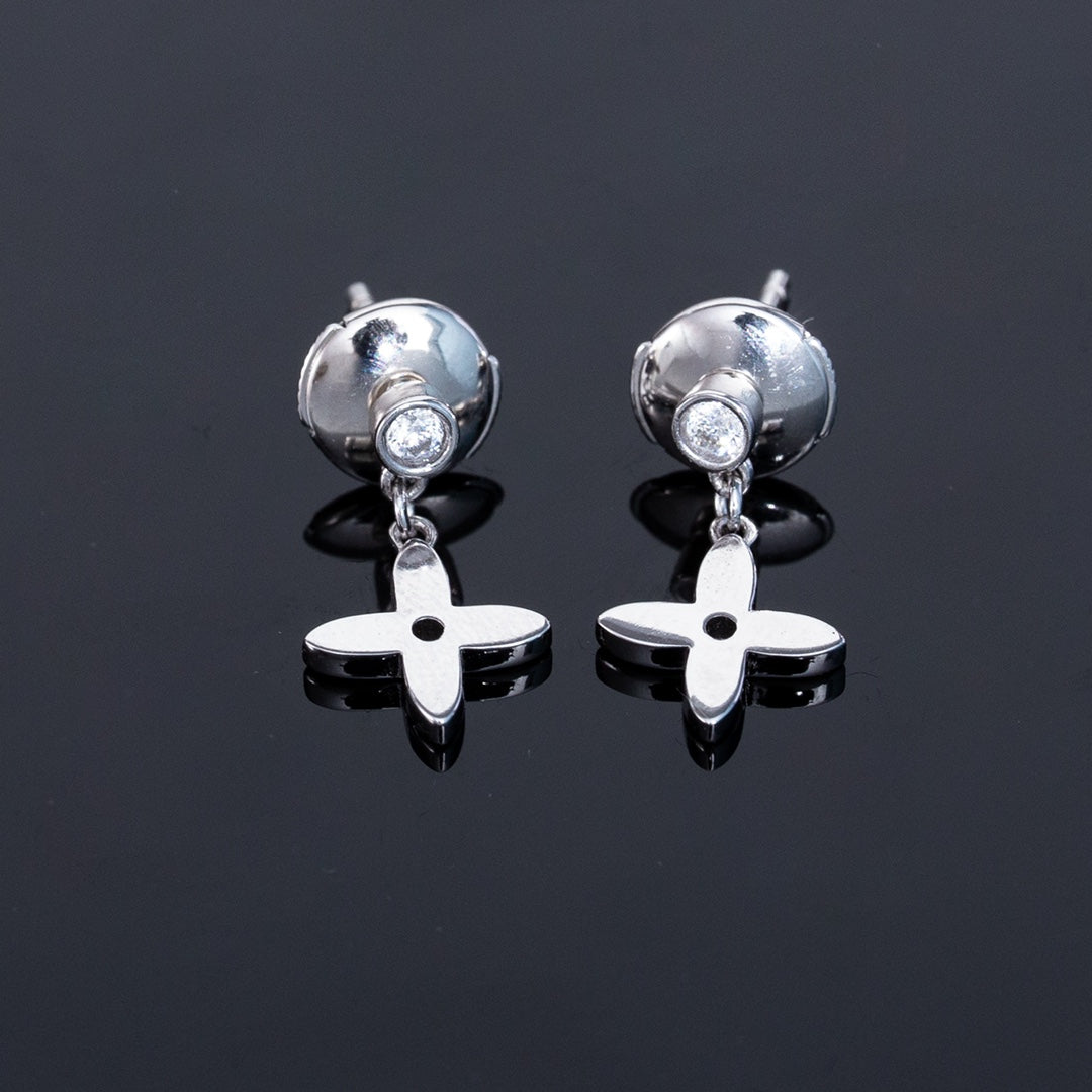 [Vera  Jewelry]VIDYLLE SILVER DIAMOND MINI DROP EARRINGS
