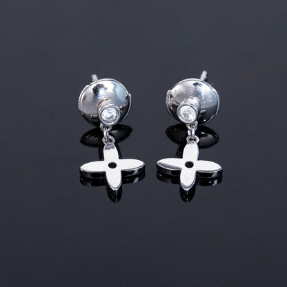 [Vera  Jewelry]VIDYLLE SILVER DIAMOND MINI DROP EARRINGS