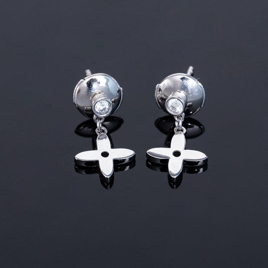 [Vera Jewelry]VIDYLLE SILVER DIAMOND MINI DROP EARRINGS
