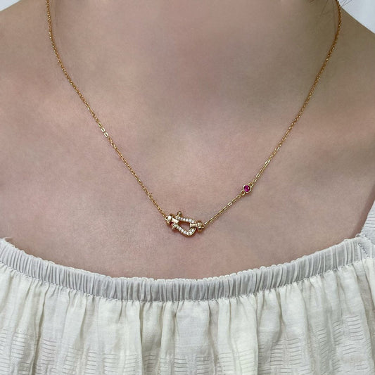 [Vera Jewelry]フォース10 ダイヤモンド ピンクゴールド ネックレス