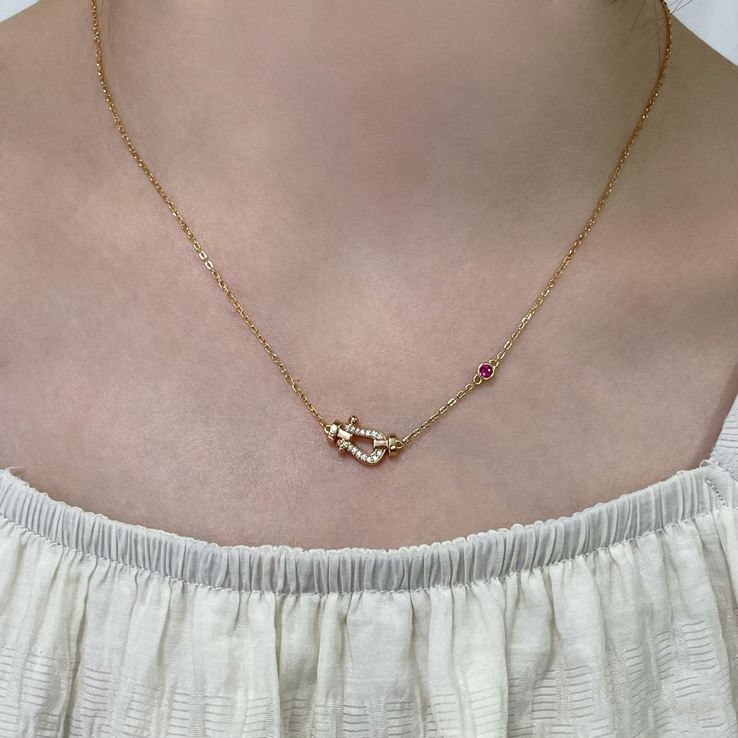 [Vera  Jewelry]FORCE 10 DIAMOND PINK GOLD NECKLACE