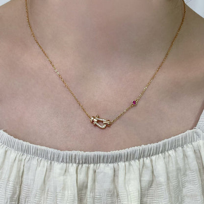 [Vera  Jewelry]FORCE 10 DIAMOND PINK GOLD NECKLACE