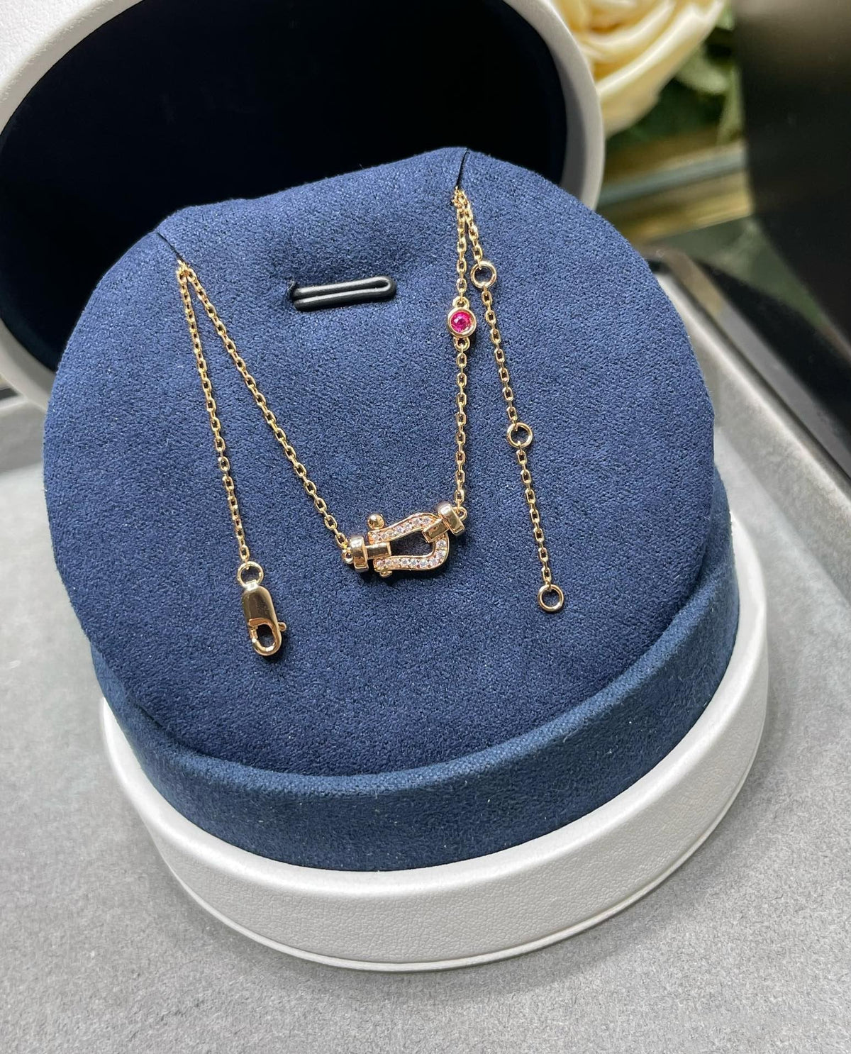 [Vera  Jewelry]FORCE 10 DIAMOND PINK GOLD NECKLACE