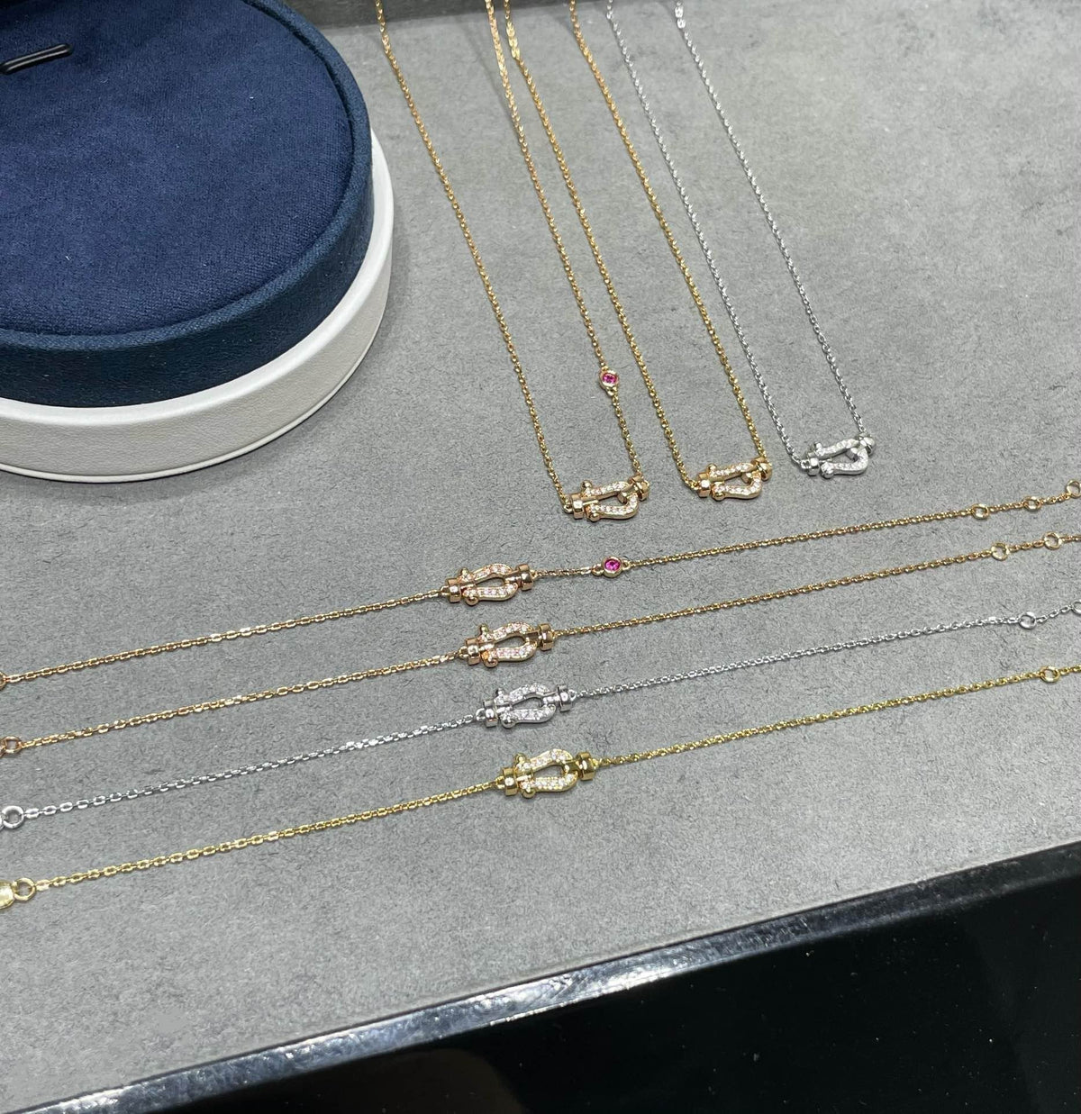 [Vera  Jewelry]FORCE 10 DIAMOND PINK GOLD NECKLACE