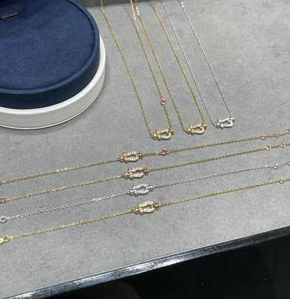 [Vera  Jewelry]FORCE 10 DIAMOND PINK GOLD NECKLACE