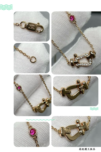 [Vera  Jewelry]FORCE 10 DIAMOND PINK GOLD NECKLACE