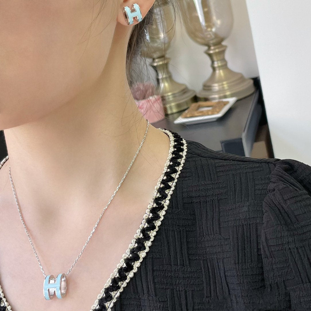 [Vera Jewelry]POP H HALSKETTE HIMMELBLAU