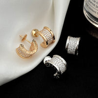 [Vera Jewelry]ZERO 1 DIAMOND PAVED EARRINGS
