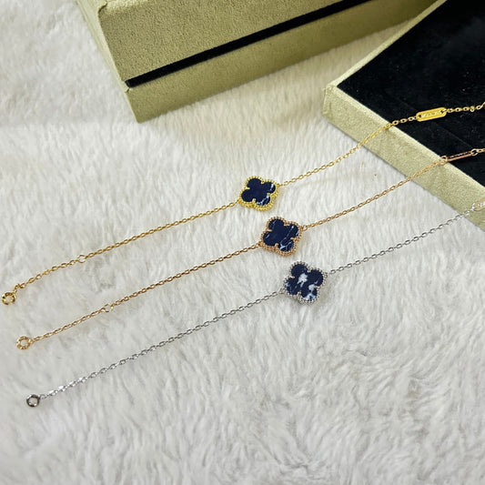 [Vera Jewelry]CLOVER 1 MOTIF PIETERSITE BRACELET