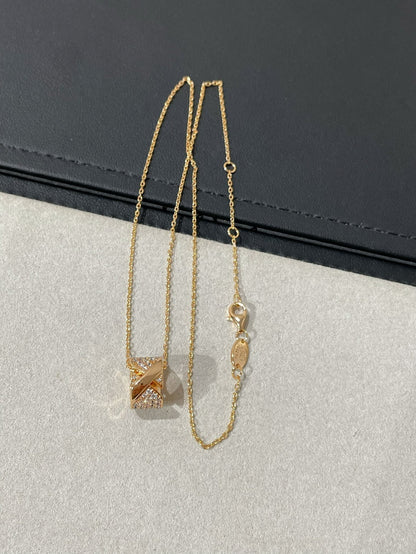 [Vera  Jewelry]LIENS EVIDENCE DIAMOND PAVED NECKLACE