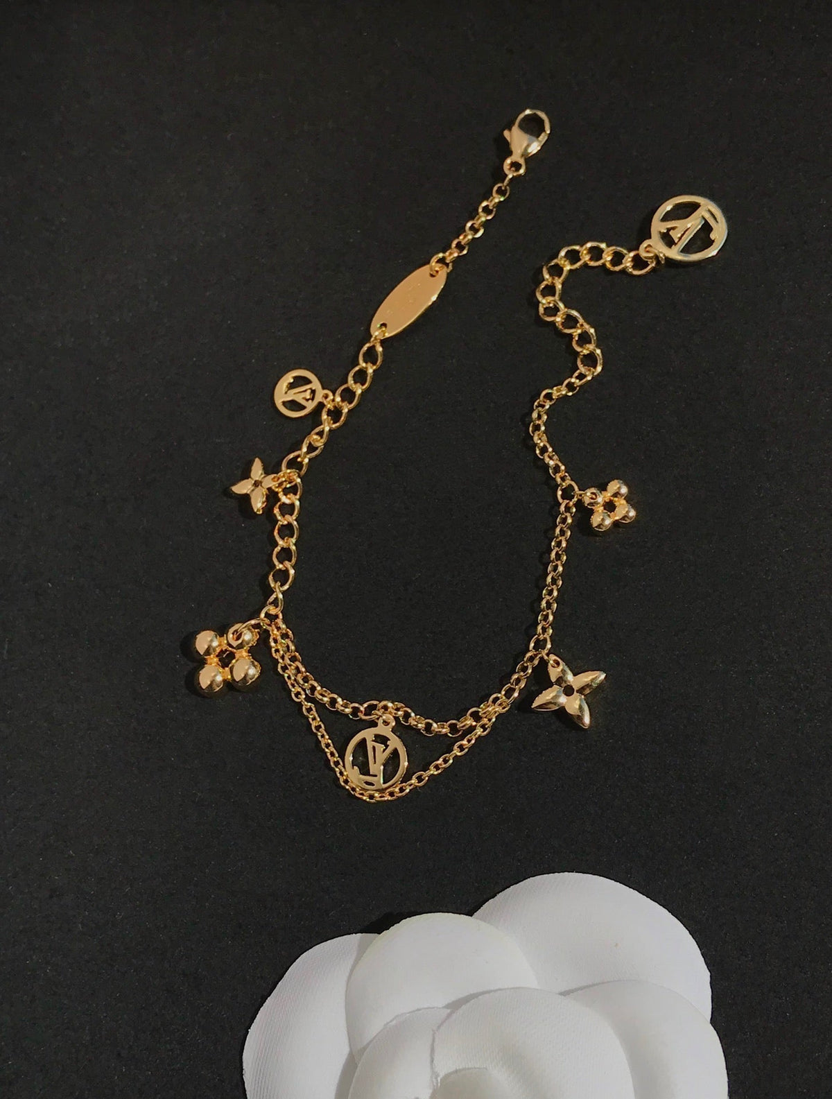 [Vera  Jewelry]BLOOMING PINK GOLD MOP BRACELET