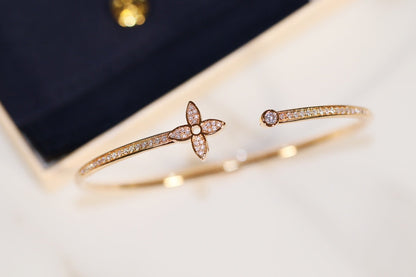 [Vera  Jewelry]IDYLLE GOLD OPEN BRACELET DIAMOND PAVED
