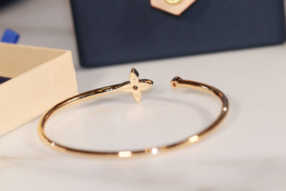 [Vera  Jewelry]IDYLLE GOLD OPEN BRACELET DIAMOND PAVED