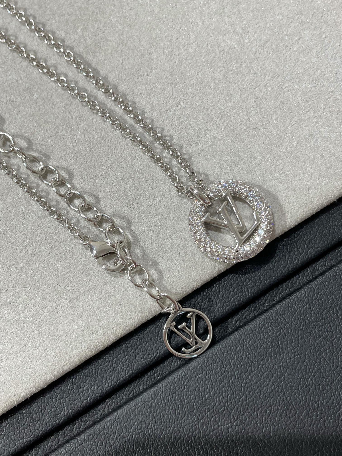 [Vera  Jewelry]BY NIGHT DIAMOND PAVED NECKLACE