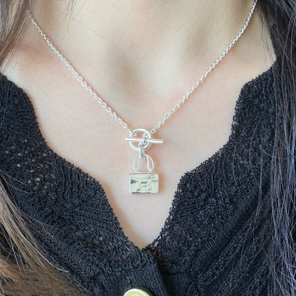[Vera  Jewelry]CONSTANCE PEDANT SILVER NECKLACE