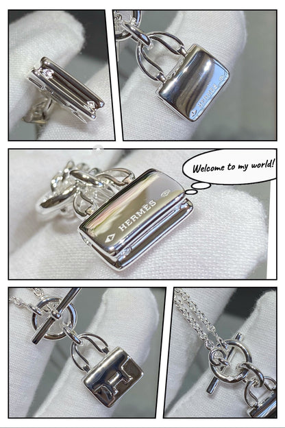 [Vera  Jewelry]CONSTANCE PEDANT SILVER NECKLACE