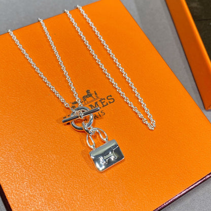 [Vera  Jewelry]CONSTANCE PEDANT SILVER NECKLACE