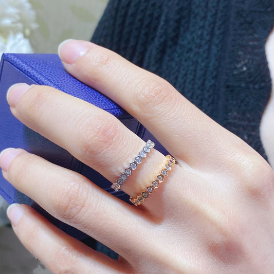 [Vera Jewelry]BEE LOVE DIAMOND PAVED SMALL RING
