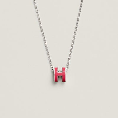 [Vera Jewelry]H NECKLACE PINK