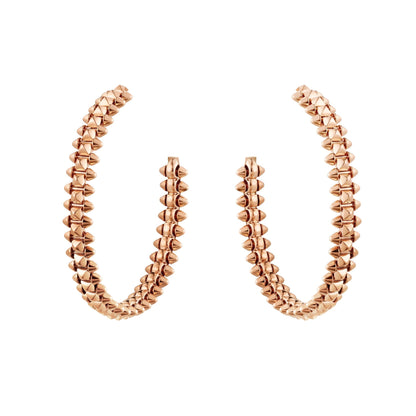 [Vera  Jewelry]CLASH LARGE HOOP EARRINGS