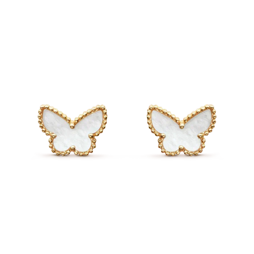 [Vera  Jewelry]SWEET BUTTERFLY MOP EARSTUDS