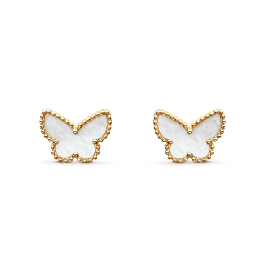 [Vera  Jewelry]SWEET BUTTERFLY MOP EARSTUDS