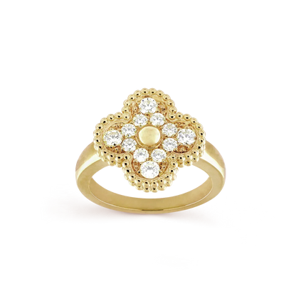 [Vera  Jewelry]CLOVER DIAMOND RING