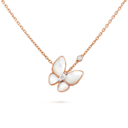 [Vera Jewelry]BUTTERFLY MOP DIAMOND NECKLACE