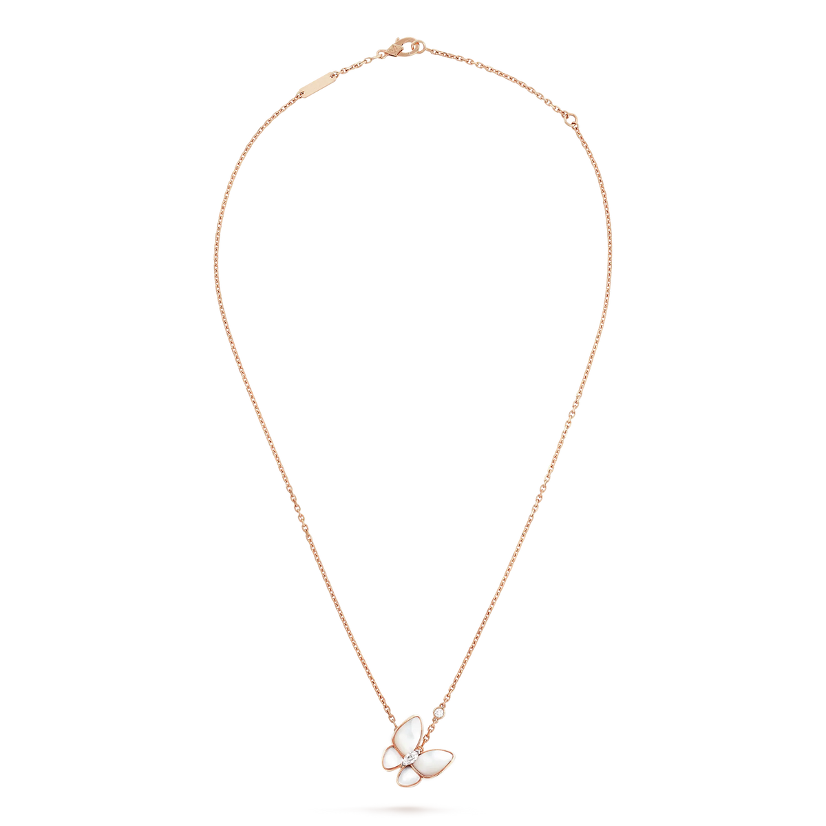 [Vera Jewelry]BUTTERFLY MOP DIAMOND NECKLACE