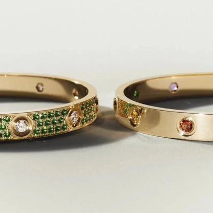 [Vera  Jewelry]Classic 6.1mm Love Bracelet 10-Diamond Multicolor