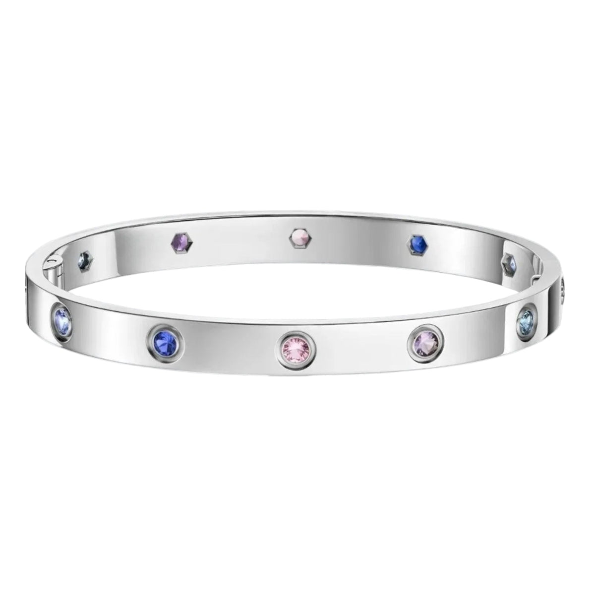 [Vera  Jewelry]Classic 6.1mm Love Bracelet 10-Diamond Multicolor