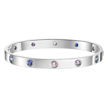 [Vera  Jewelry]Classic 6.1mm Love Bracelet 10-Diamond Multicolor