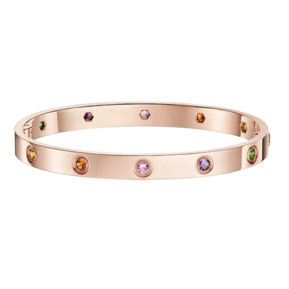 [Vera  Jewelry]Classic 6.1mm Love Bracelet 10-Diamond Multicolor