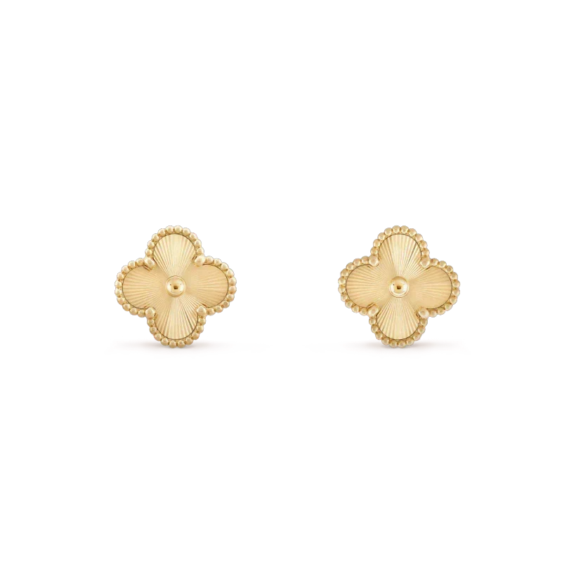 [Vera  Jewelry]CLOVER MINI 9.5MM LASER EARRINGS