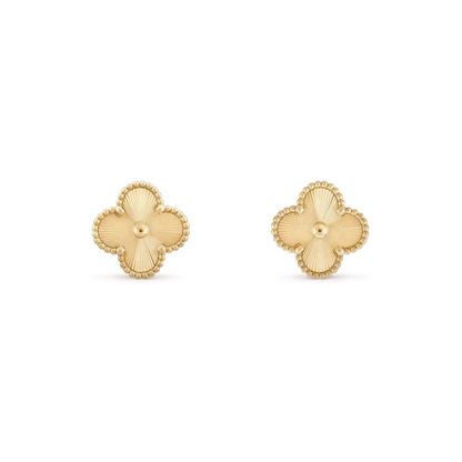 [Vera  Jewelry]CLOVER MINI 9.5MM LASER EARRINGS