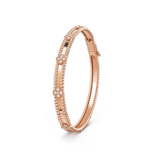 [Vera Jewelry]CLOVER BRACELET 4MM DIAMONDS